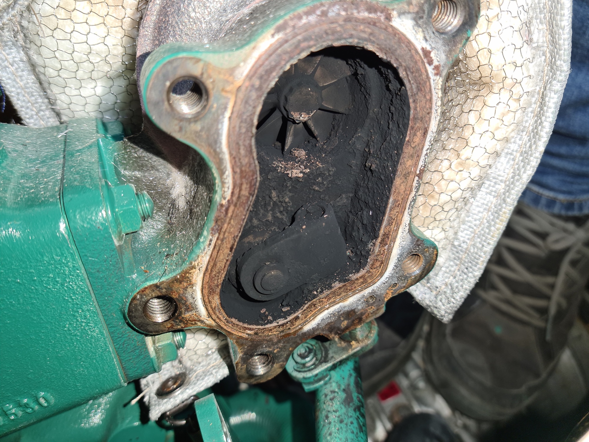 Auch der Turbolader war verkokt